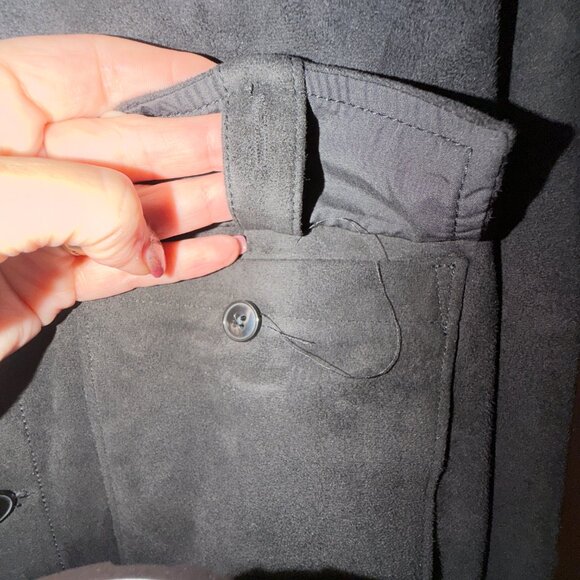 H&M Men's Black Sueded Button Down Shirt XL NWT - Picture 5 of 5